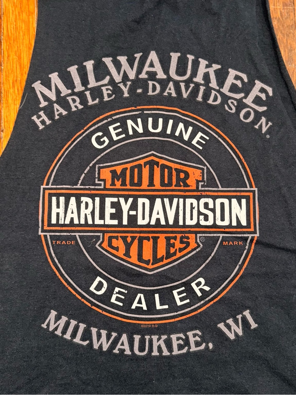 2XL Harley Davidson Black Graphic Tank Top - Picture 4 of 5